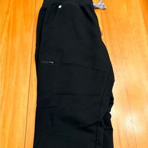 LP Figs Black Technical Collection Jogger Scrub Pants